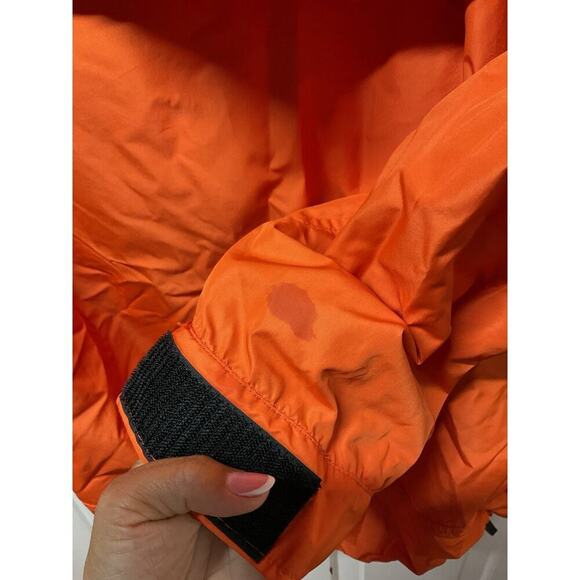 Vtg nike 90s y2k ORANGE embroidered swoosh Windbreaker Jacket Size L Clima Fit - Picture 14 of 16